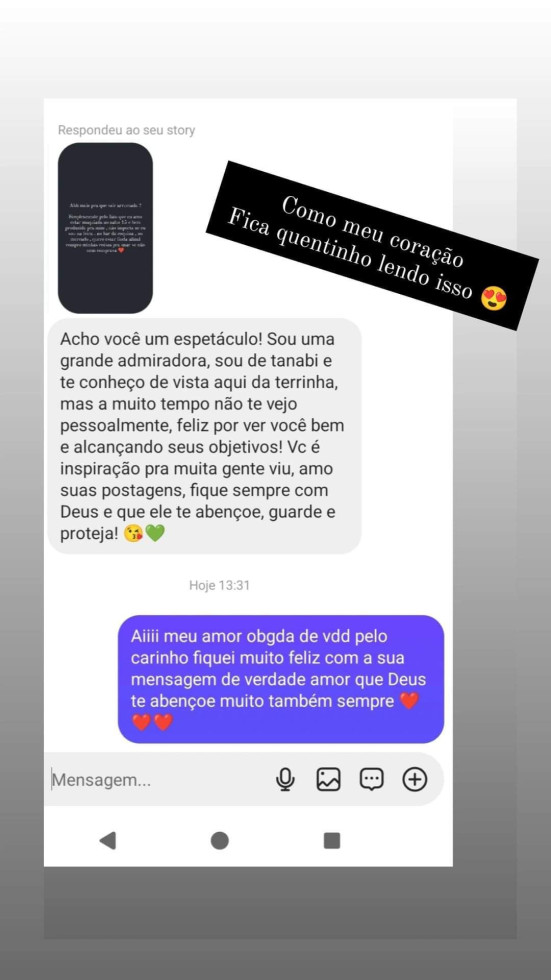 Isso me deixa muito feliz 😍  
 
#daniruivinha