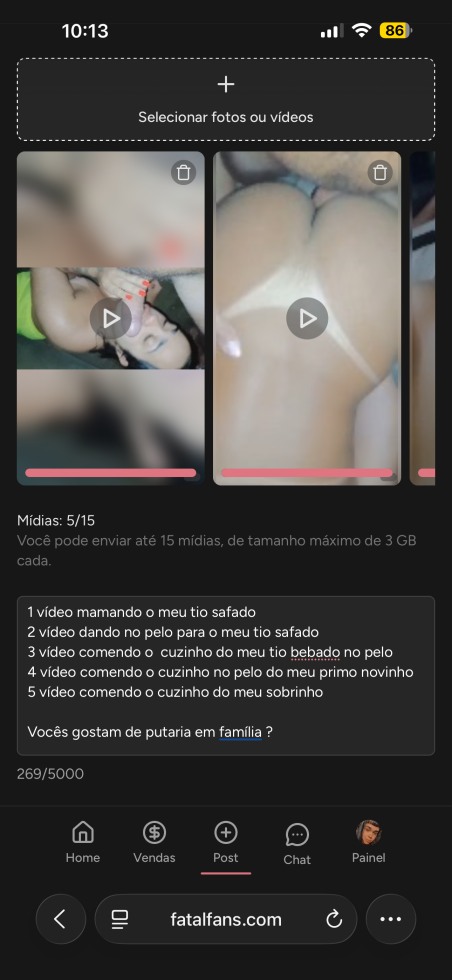 Vídeos completos e novos adicionados no meu fatalfans 
Tudo isso por apenas 14,95
Já são mais de 69 vídeos completos e novos

LINK ESTÁ NO MEU POST FIXADO DO MEU PERFIL