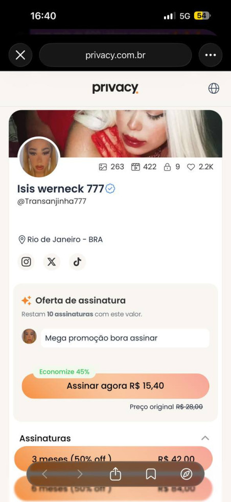 Chegou aquela promoção que vocês ama por apenas R$15 você tem acesso a mais de 600 vídeos completos, no meu privacy 🥵

O link está no meu post fixado no perfil

#transanjinha
