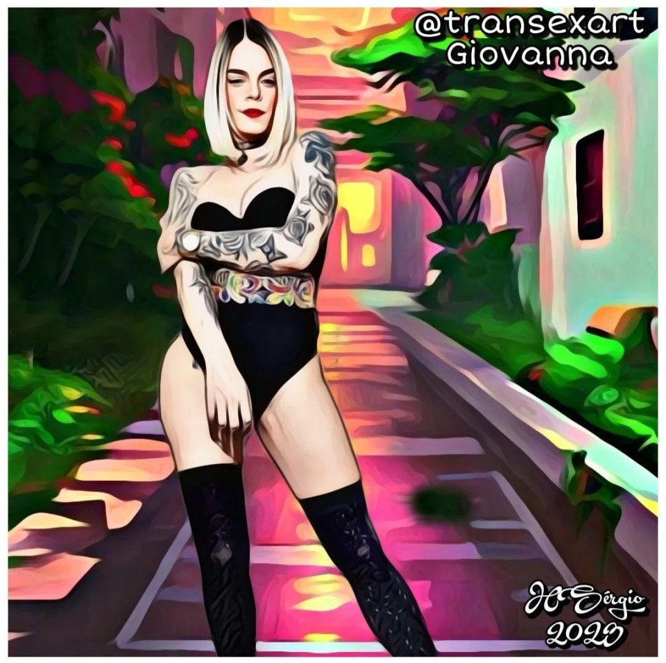 Uma das Models querida do meu Insta... Giovanna' Secret. Da foto original, surgiu novo fundo.midificando para um lugar totalmente diferente. Grato Linda Giovanna